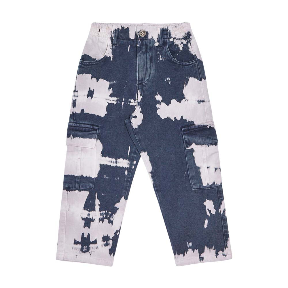 The New Society VINCENT PANT TIE DYE NAVY