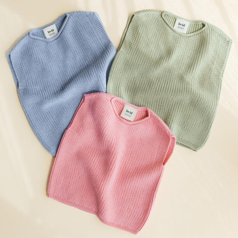 Vest harvey baby bubblegum hvid