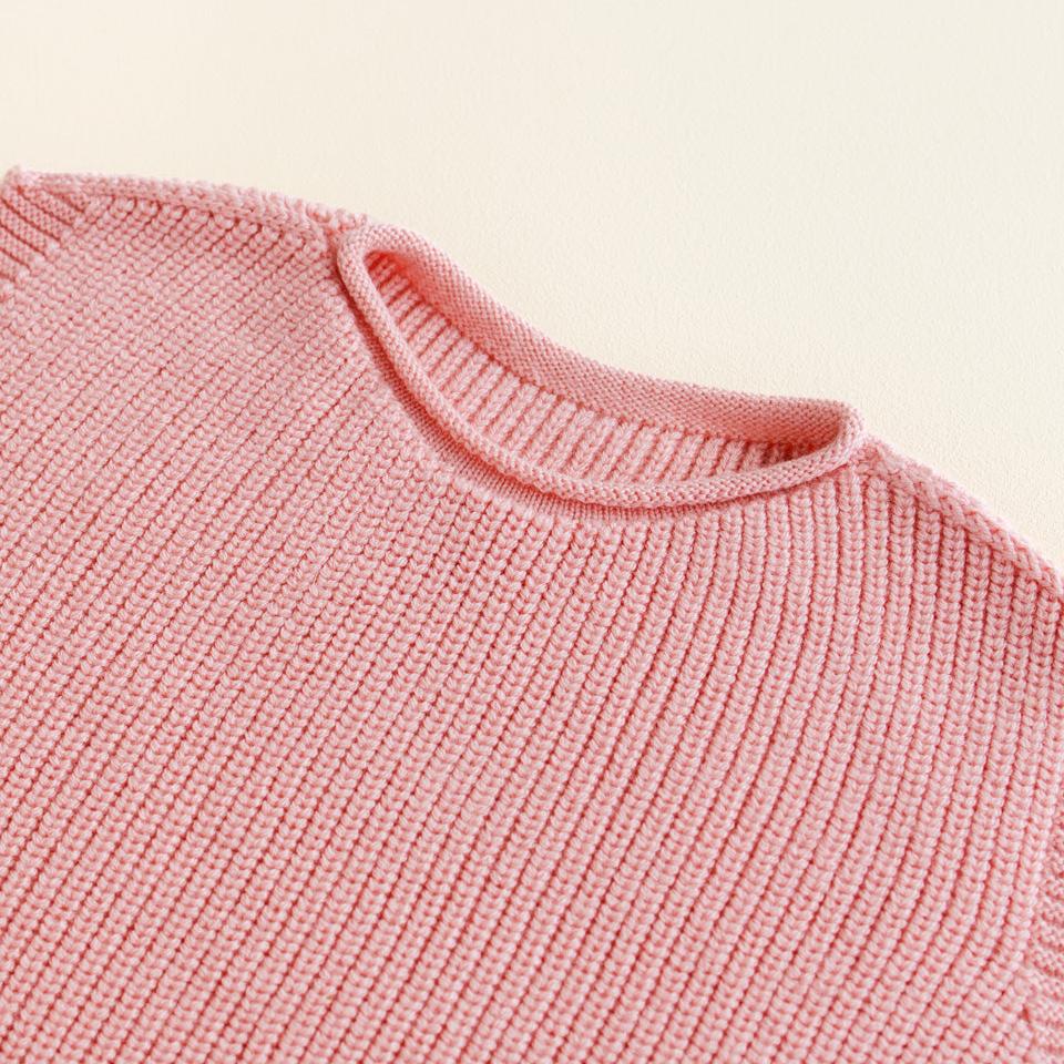 Vest kids bubblegum Hvid close up.