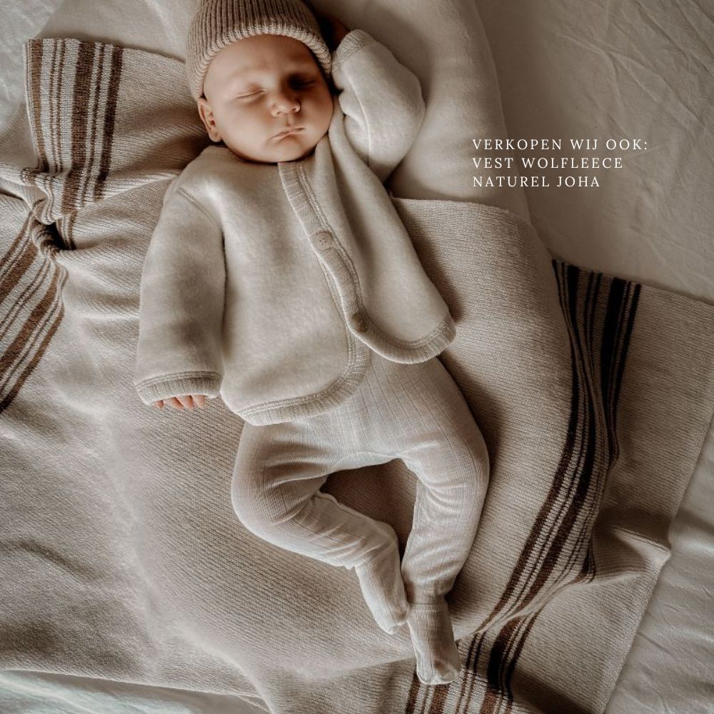 Vest wolfleece Naturel en legging naturel Joha.