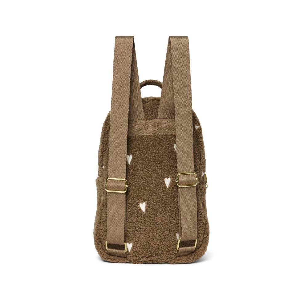 Rugzak teddy hartjes brown