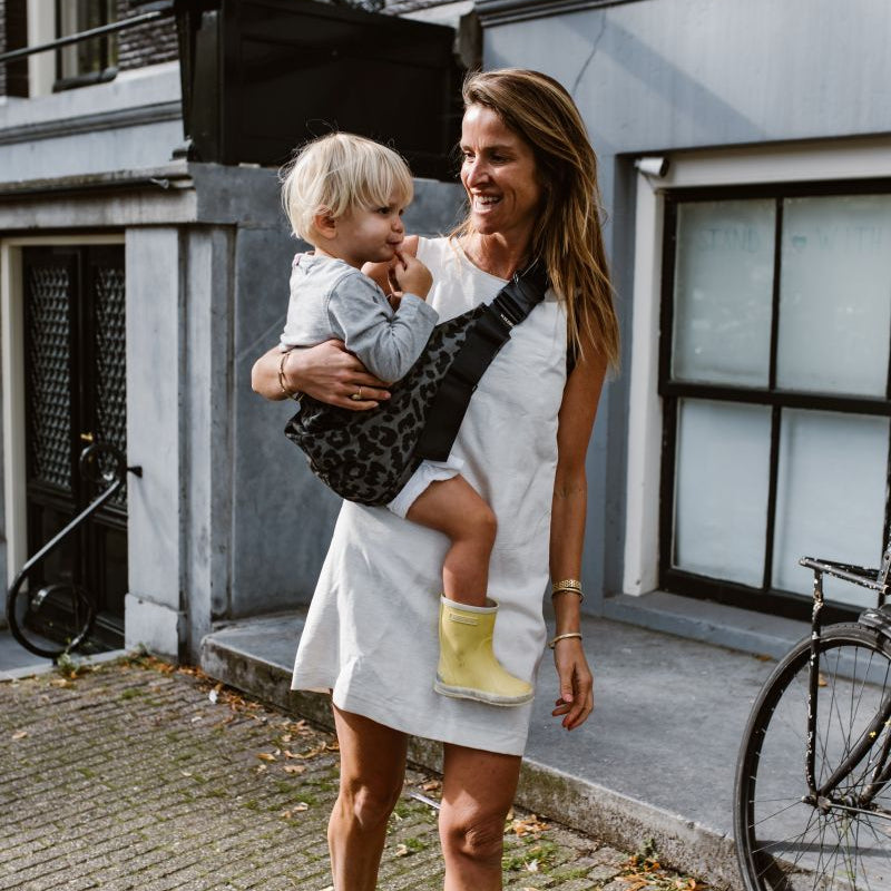 Wildride kinder draagzak leopard