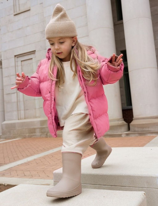 Winterjas confetti rose enfant