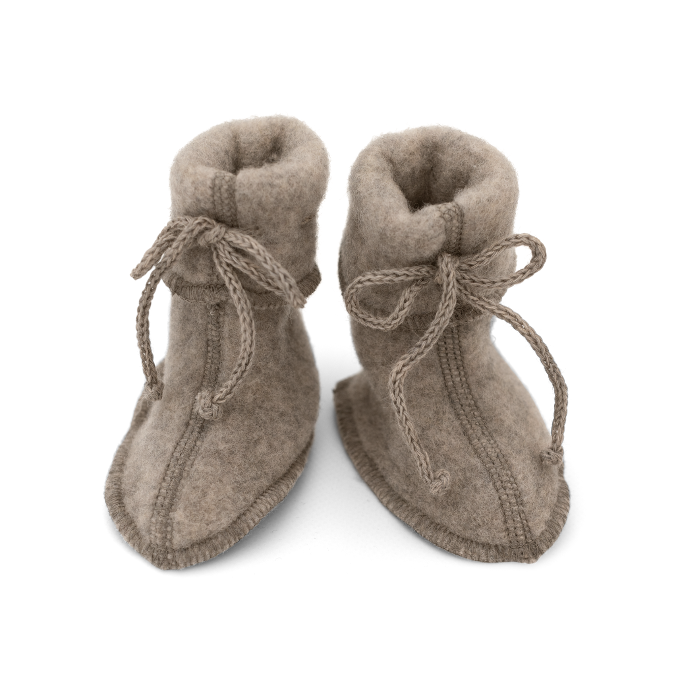 Wolfleece slofjes walnoot