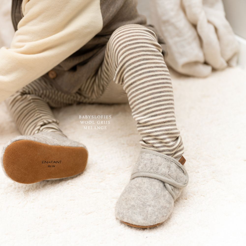 Wollen legging met strepen voor kinderen (baby's) van het merk Engel Natur.