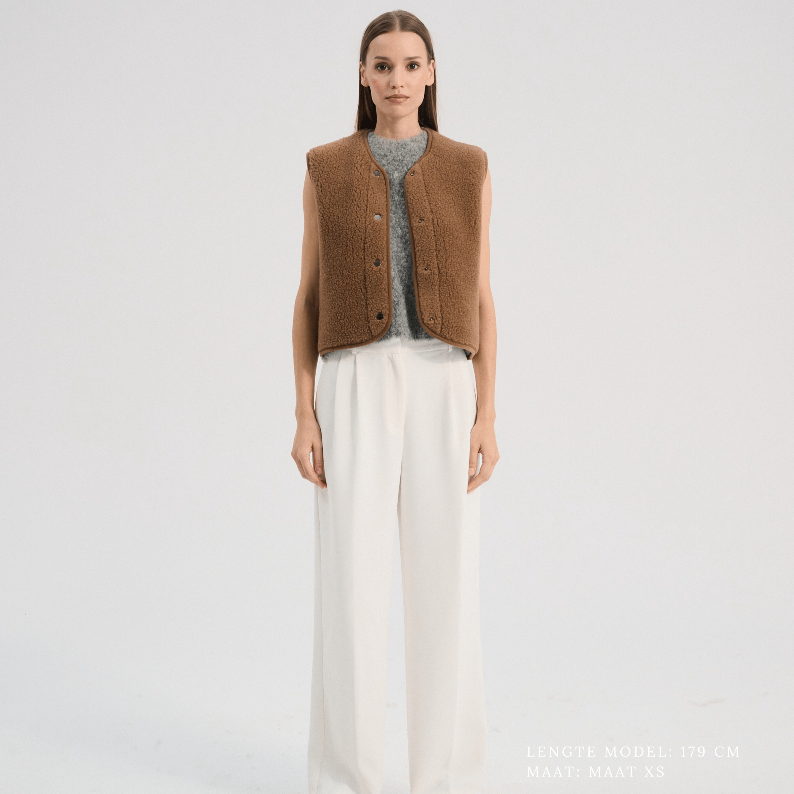 Adult bodywarmer teddy brown - Charly's