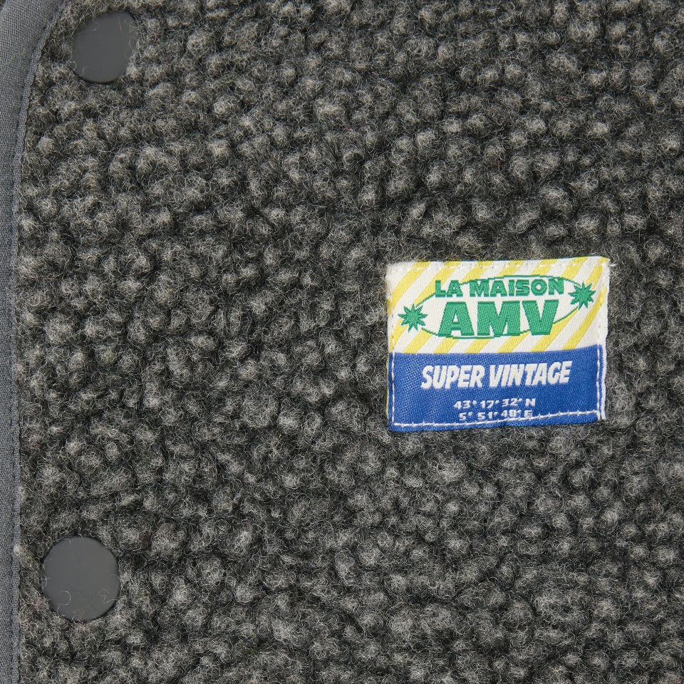 american vintage gilet charcoal melange