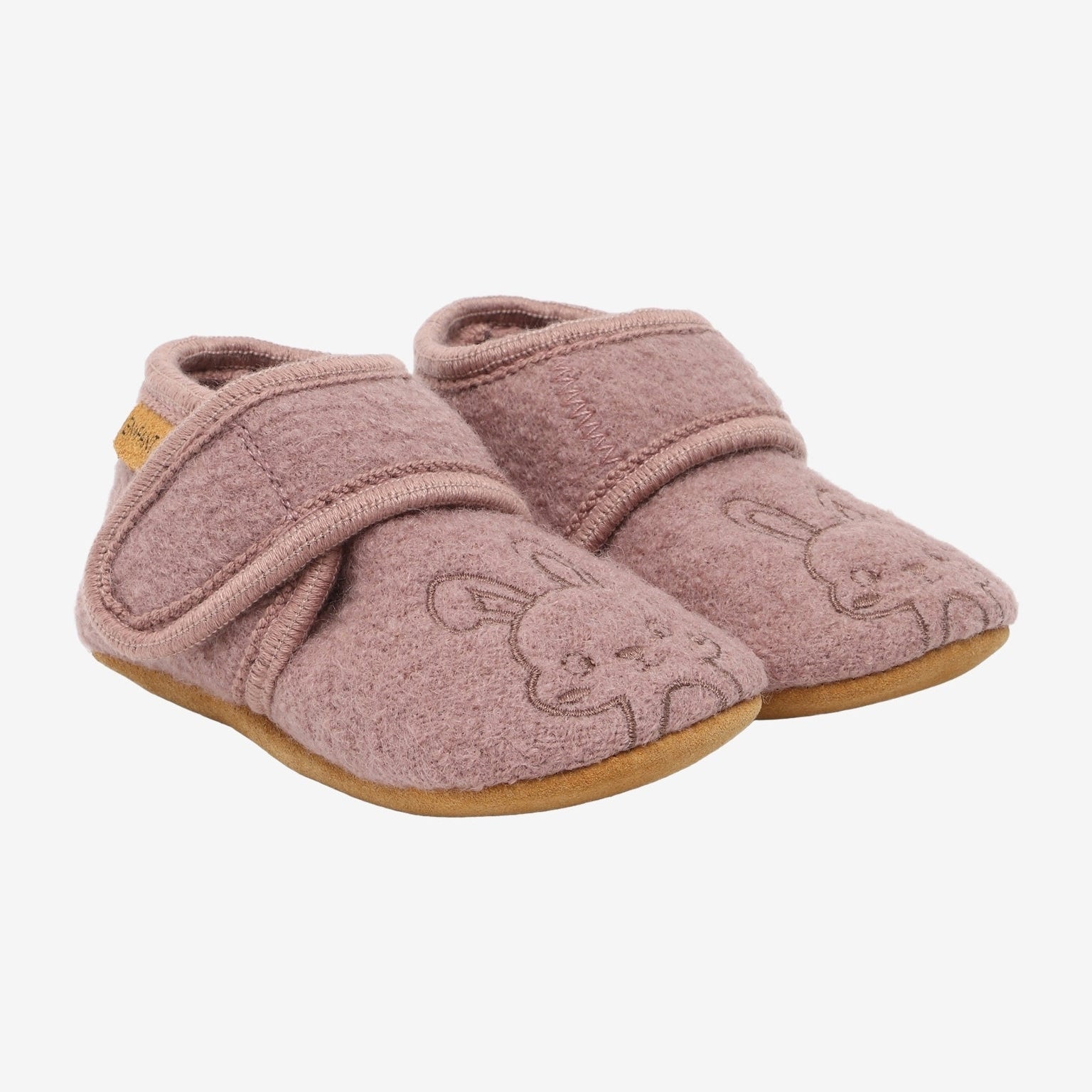 Babyslofjes marron borduur - Charly's