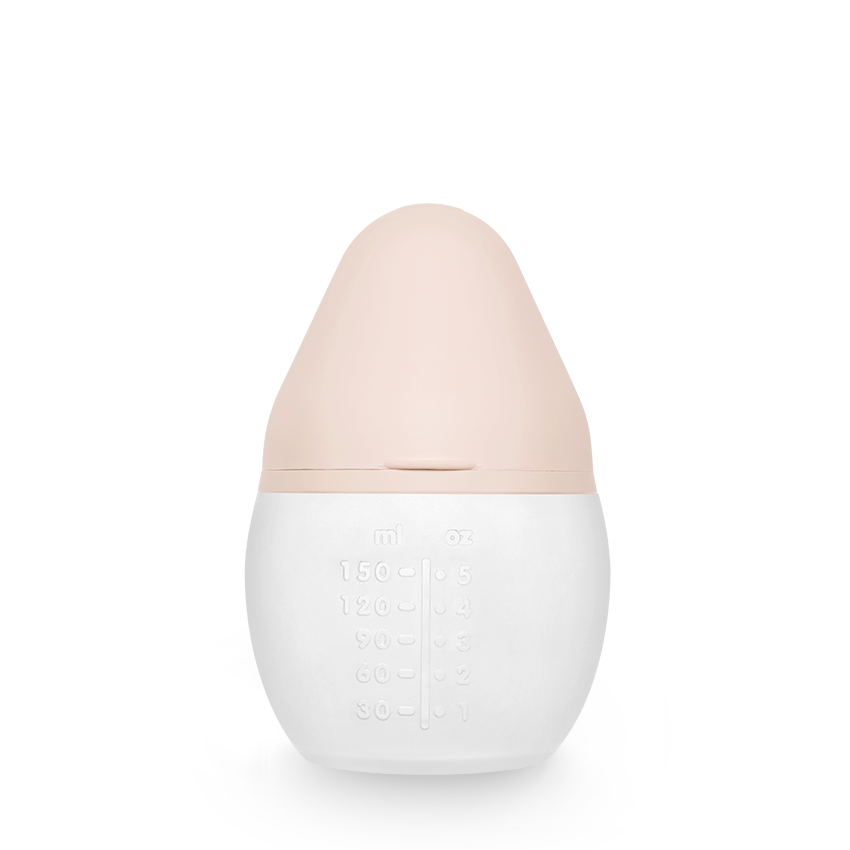 Babyflesje in de vorm van de borst van de moeder in de kleur wit van het merk Elhee.