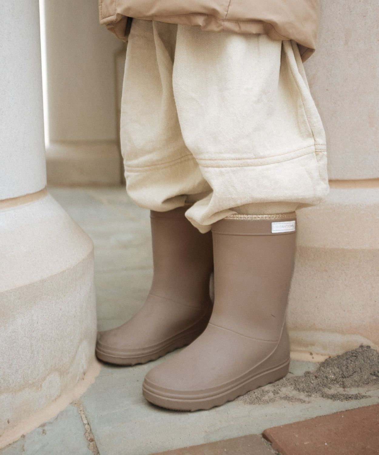 Bottes thermiques scintillantes édition limitée écorce de pin enfant