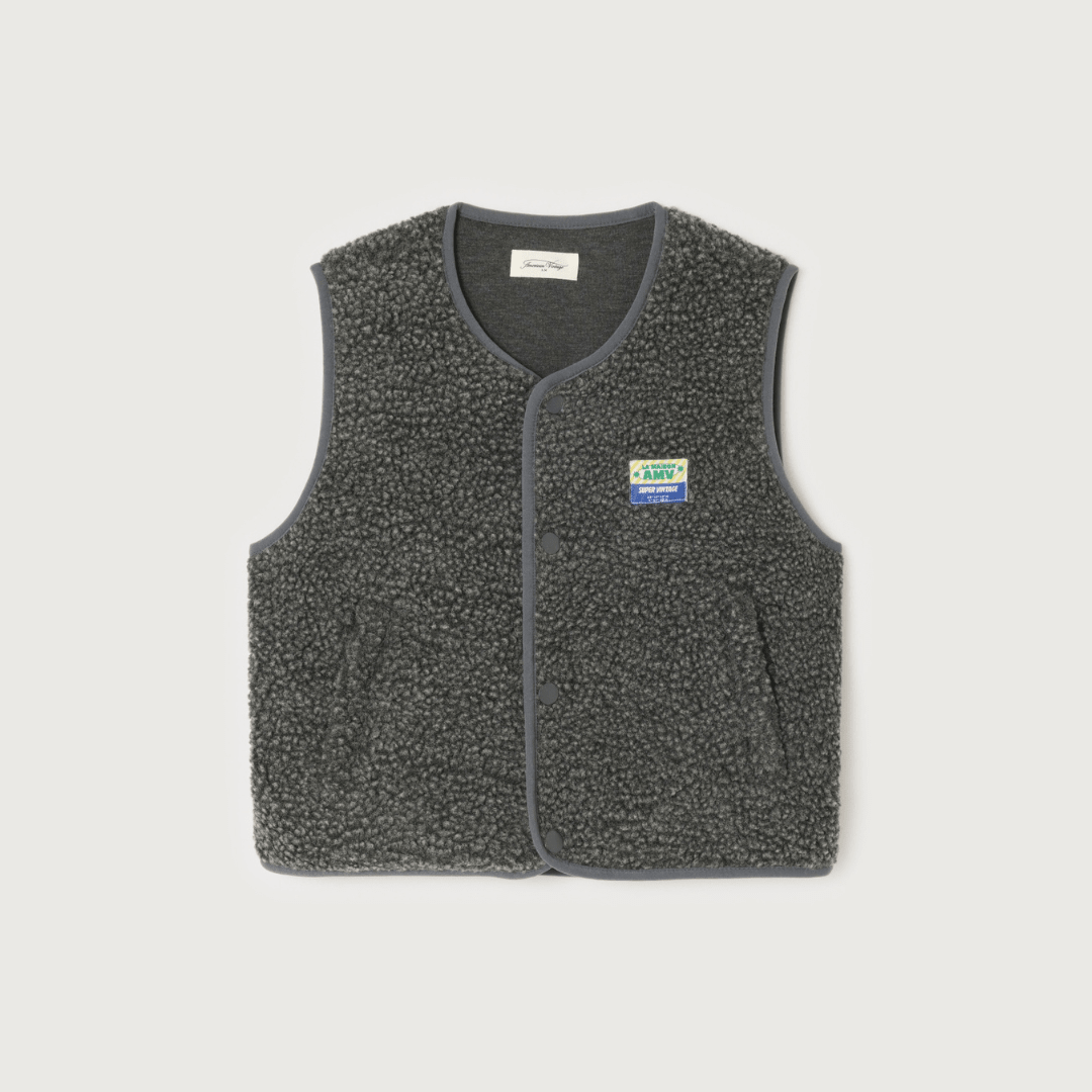 Gilet charcoal melange kids - Charly's