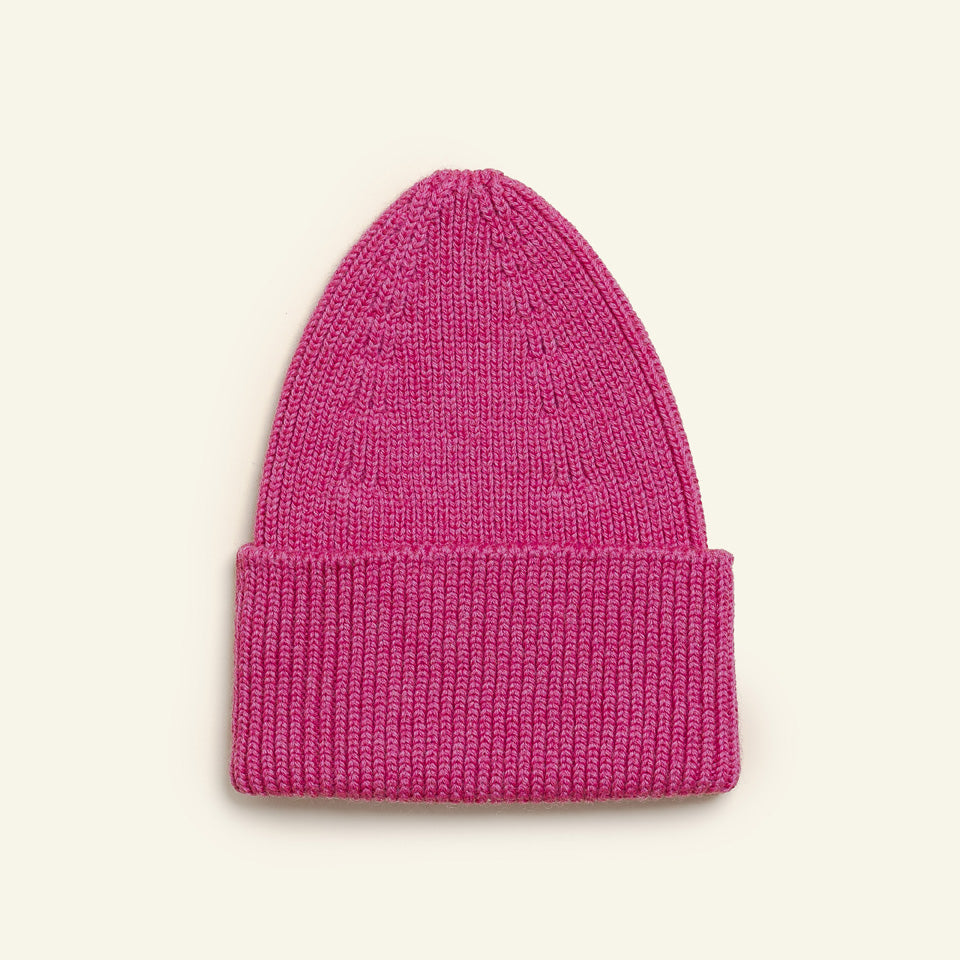 Beanie fuchsia voorzijde 