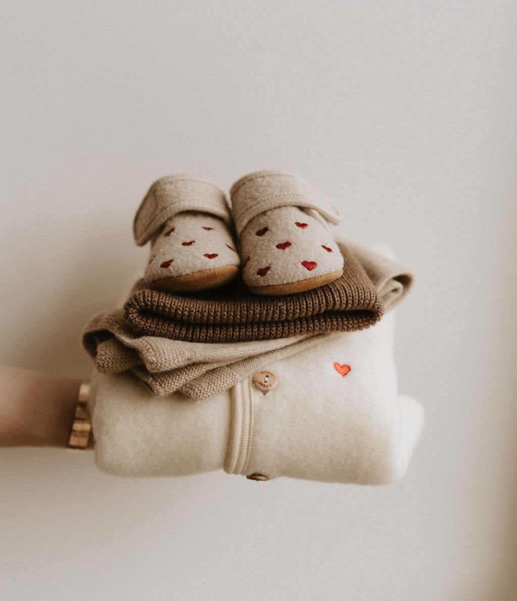 Jasje wolfleece hartjes naturel limited edition - Charly's