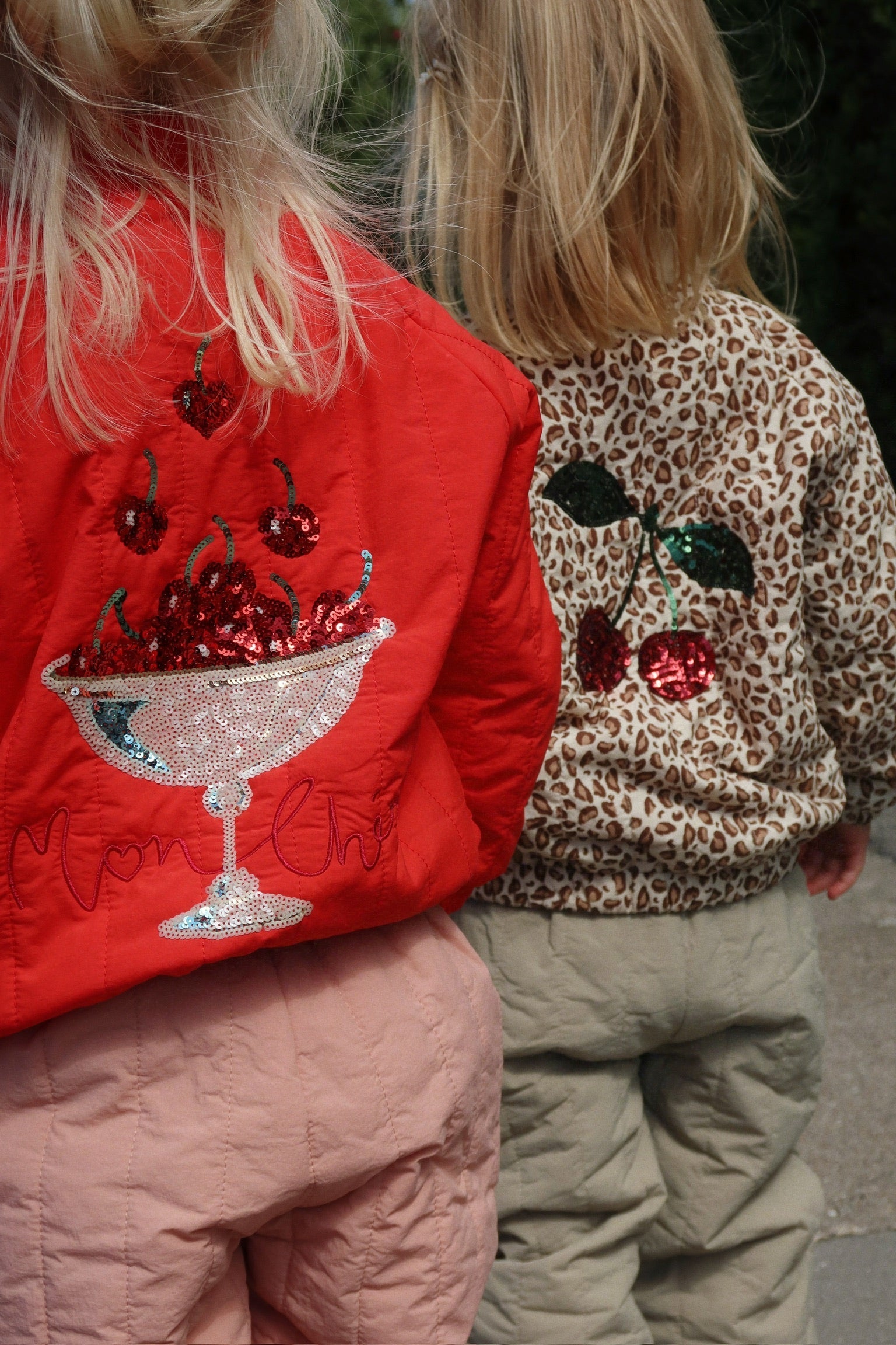 Juno bomber red fiery sequin - Charly's