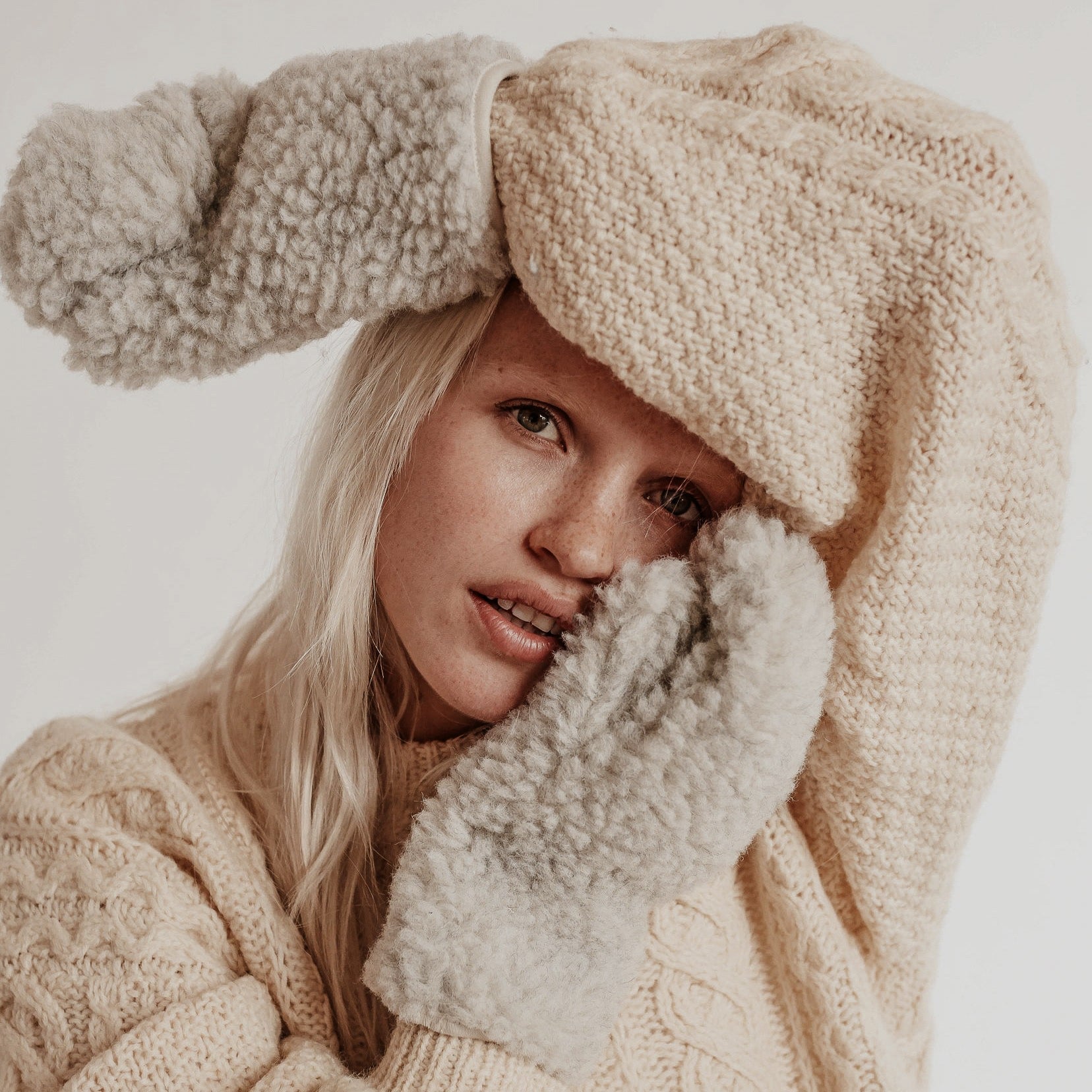 Merino mittens mama cloud - Charly's