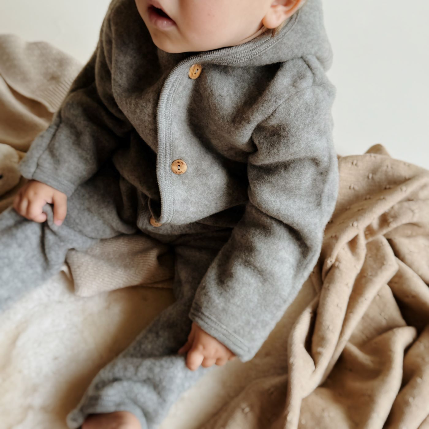 Overall wolfleece grijs - Charly's