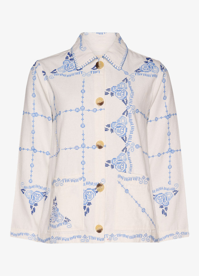 PRE-ORDER My Jacket Ecru Blue