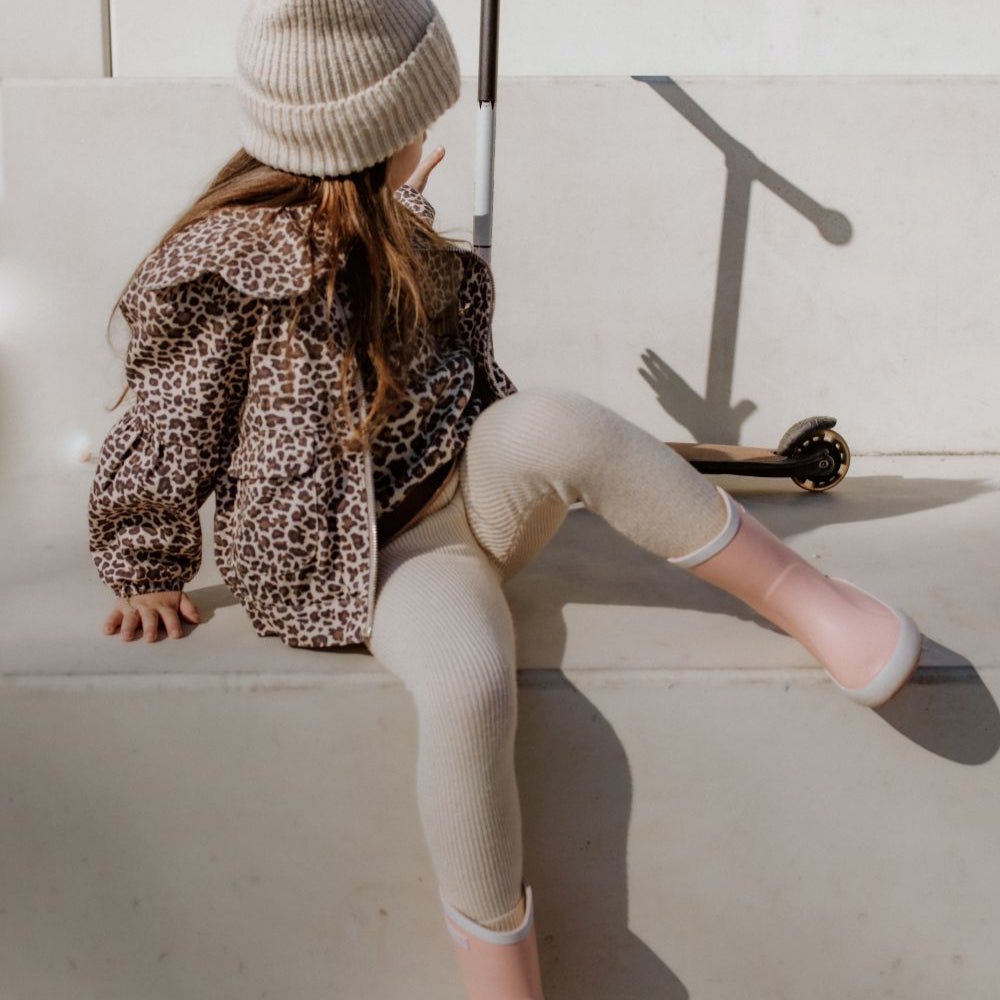 Rib legging sandshell - Charly's