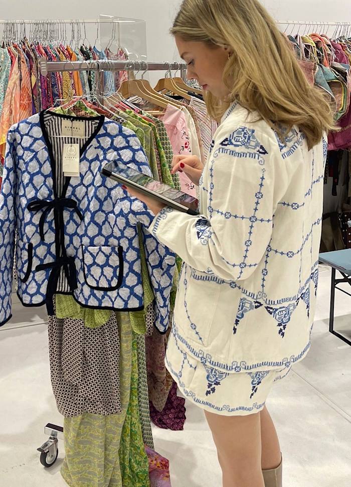 PRE-ORDER My Jacket Ecru Blue