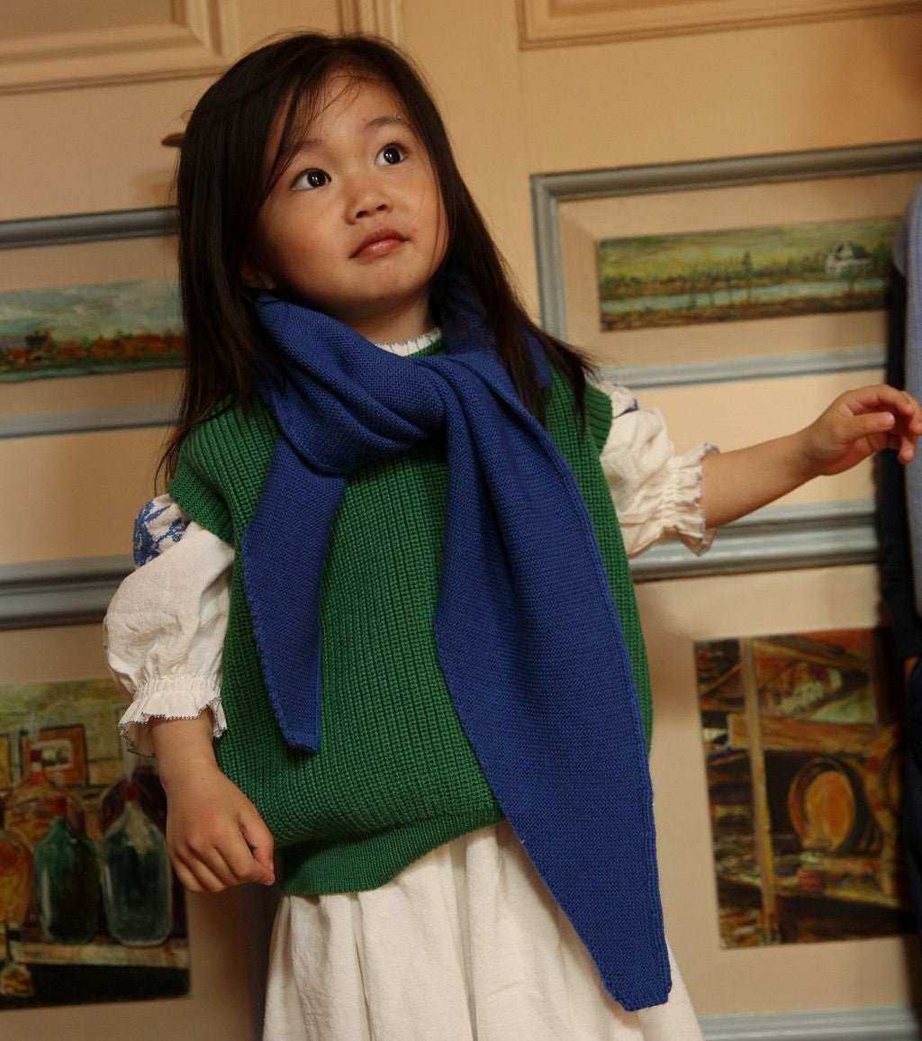 Sjaal josephina cobalt blauw kids & dames - Charly's