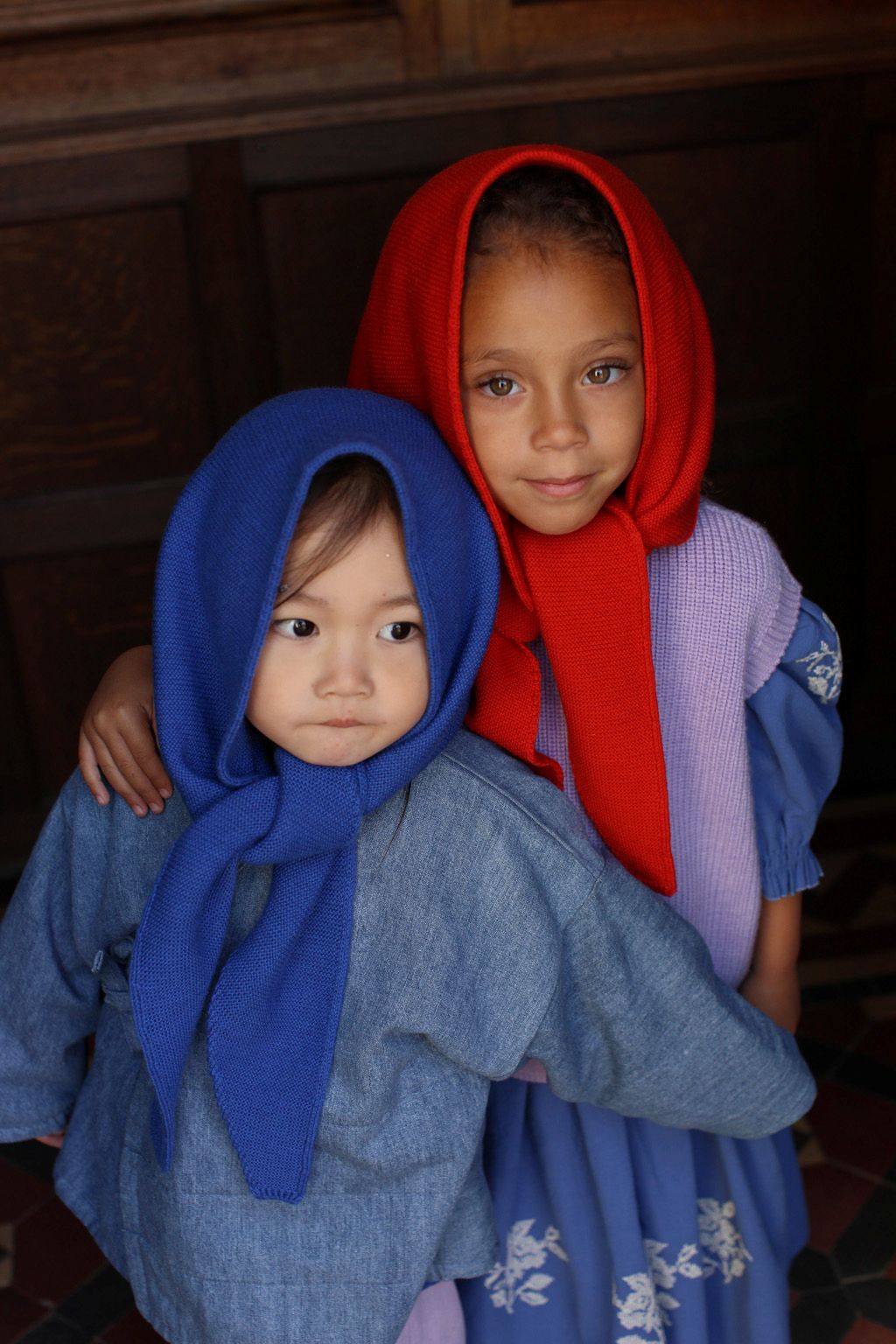 Sjaal josephina rood kids & dames - Charly's