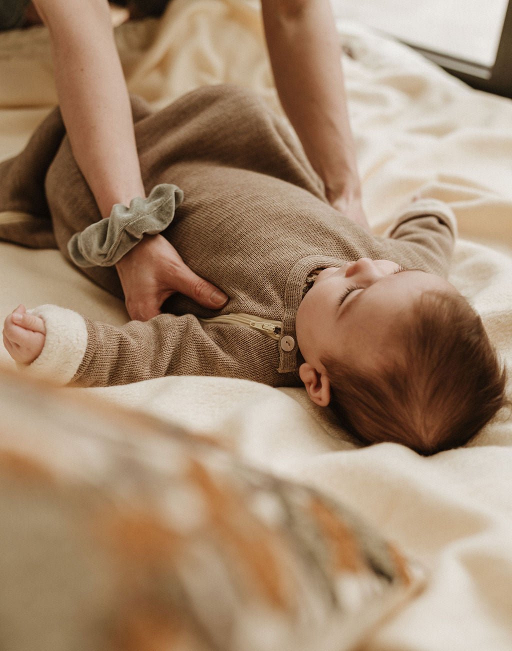 Slaapzak merinowol gevoerd katoen savanne - Charly's