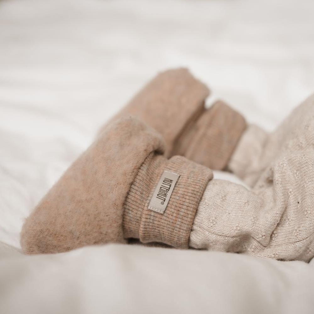 Slofjes wolfleece sand tweelaags - Charly's