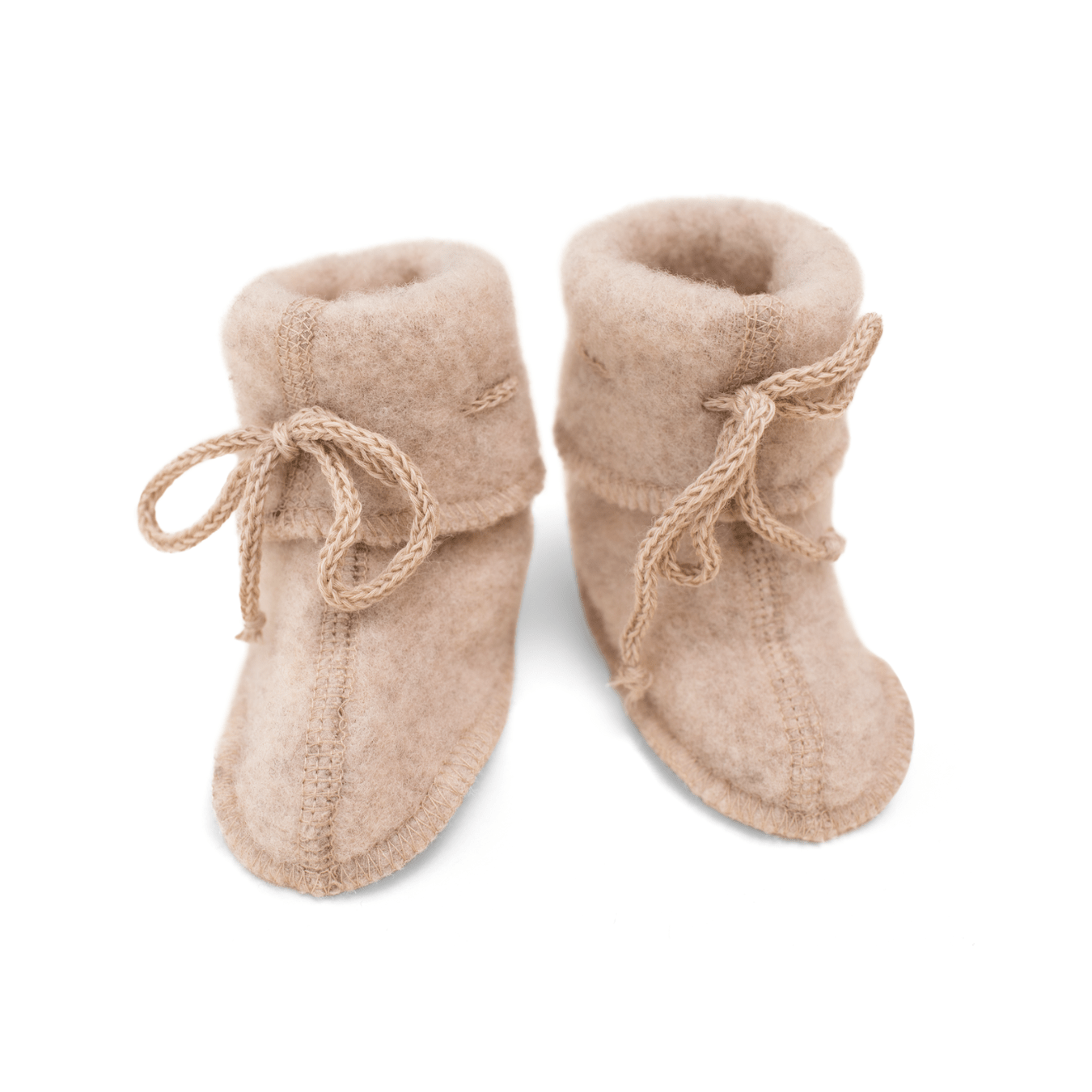 Wolfleece slofjes sand - Charly's