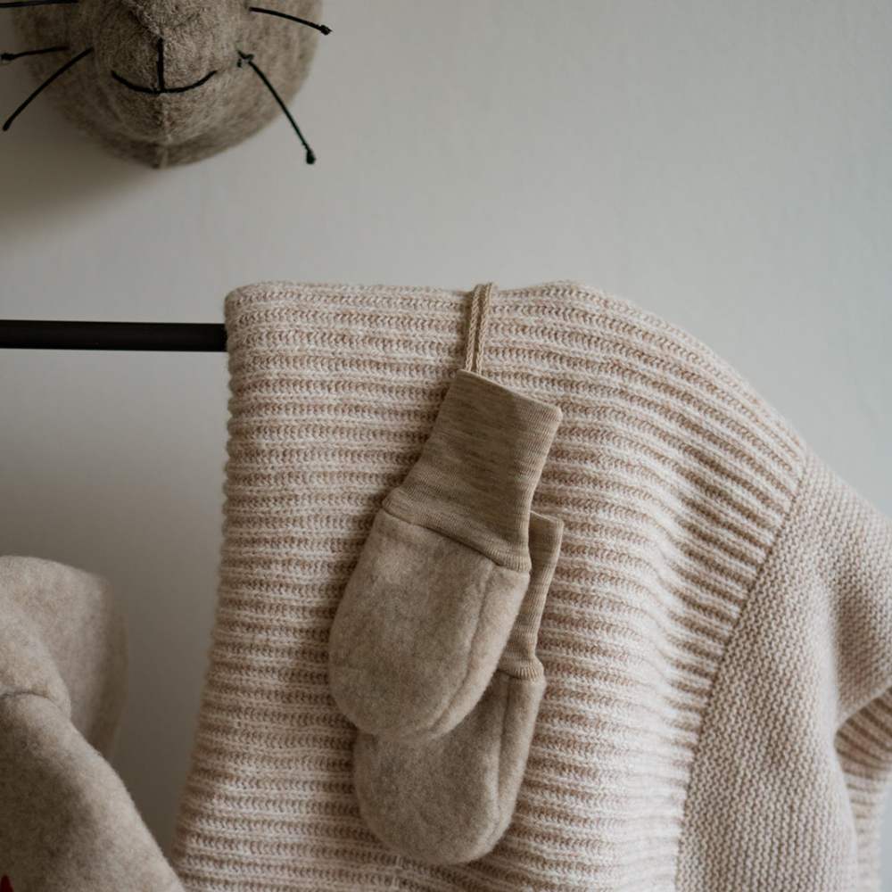 Wolfleece wantjes sand - Charly's