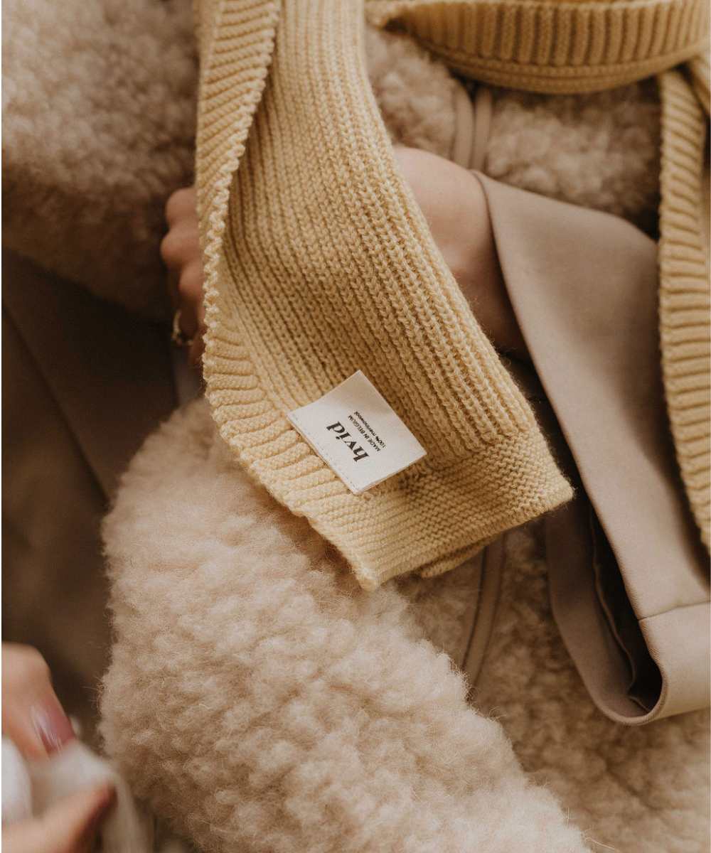 Overall teddy 100% wol beige