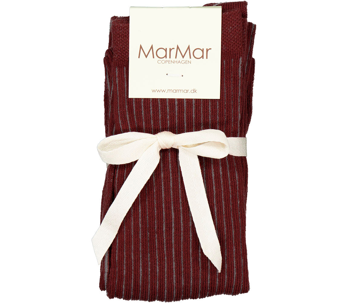 Maillot voor kinderen (meisjes) in het donker rood van Mar Mar Copenhagen.