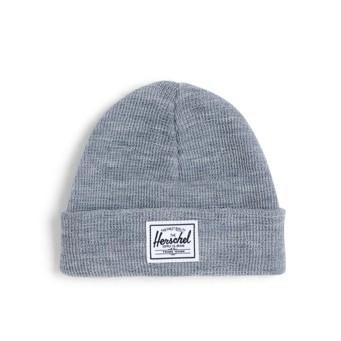 Beanie muts voor baby's in de kleur grijs van Herschel.