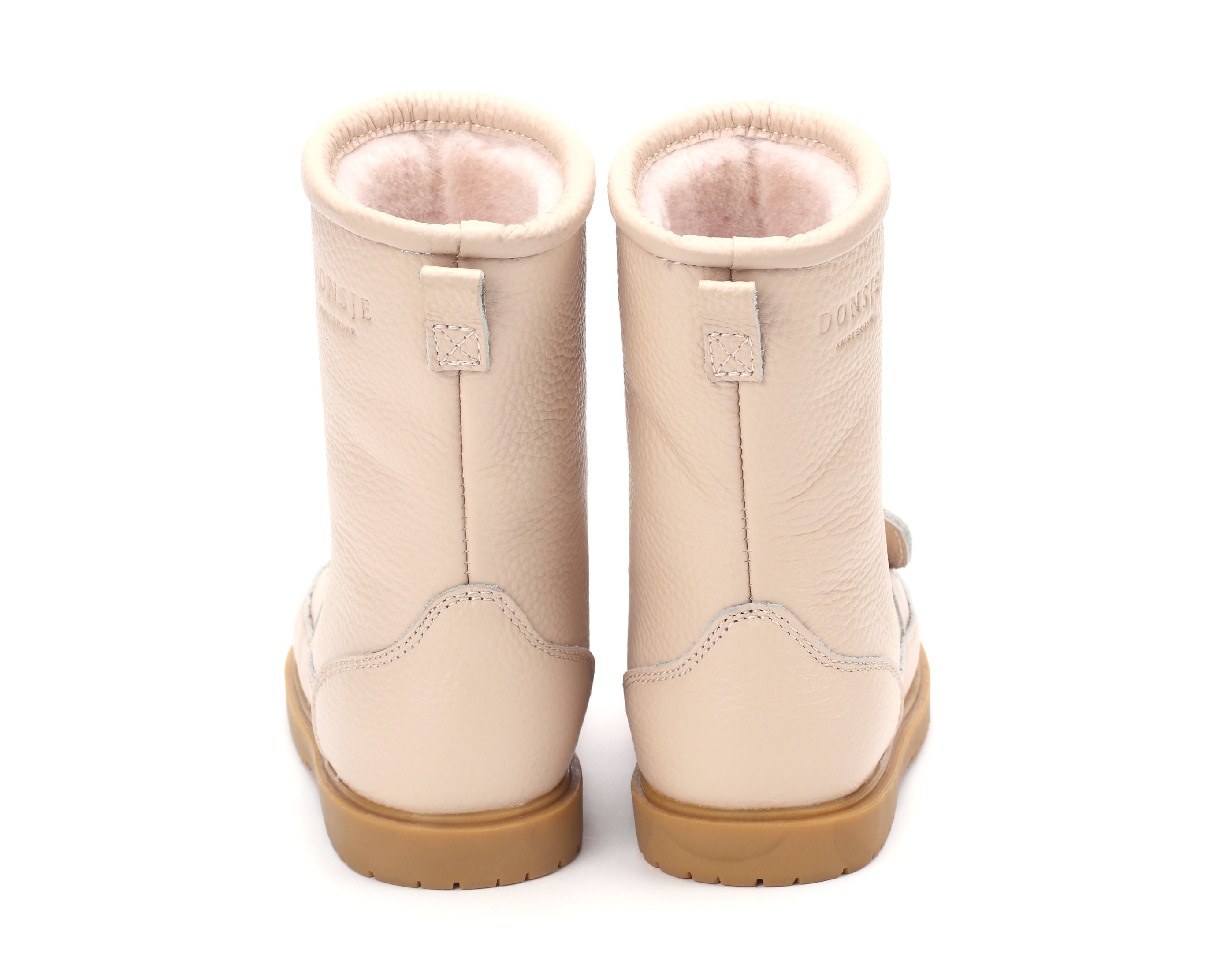 Leren boots voor kinderen met op de punt een unicorn van Donsje