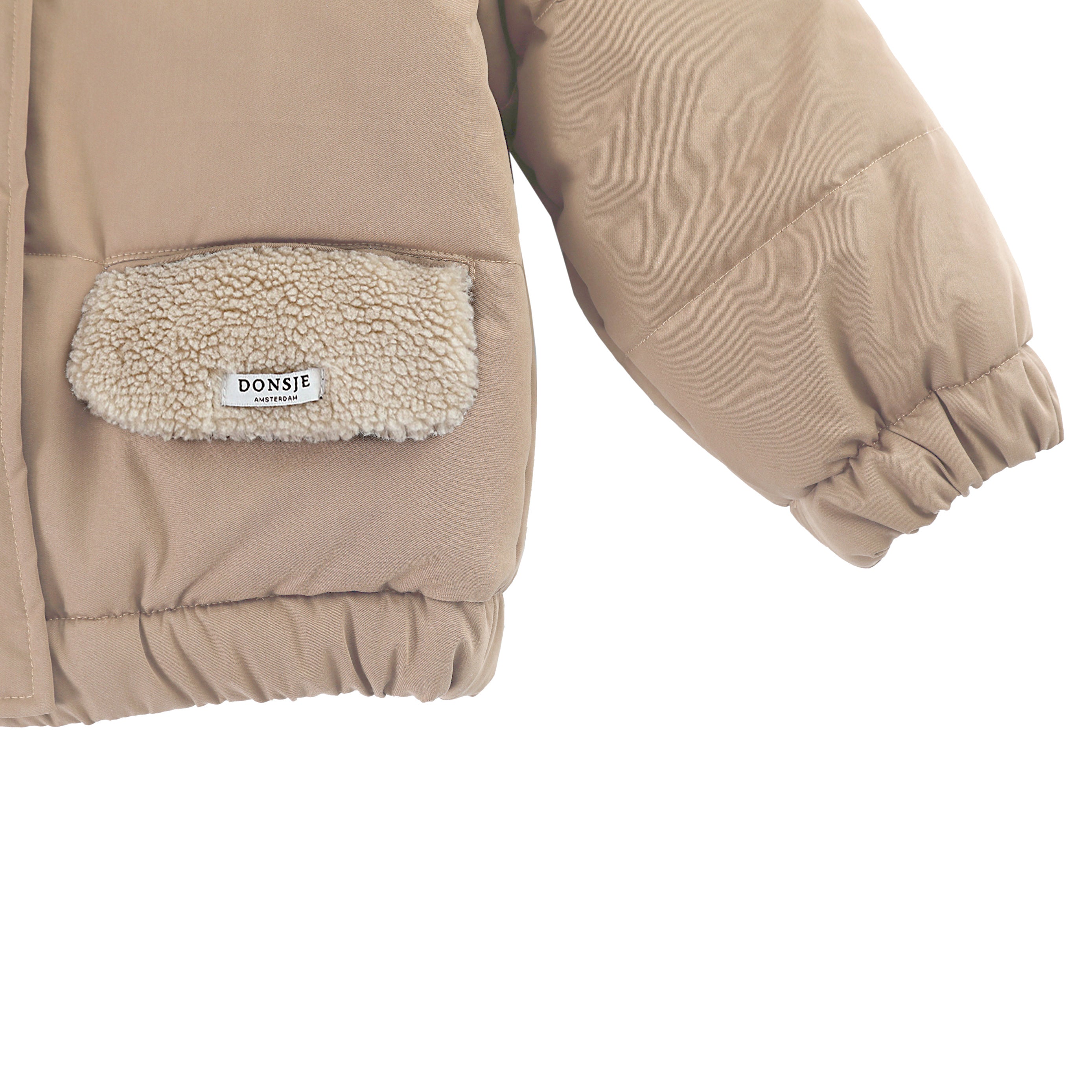 Wollen warme jas in combinatie met wol voor kinderen (jongens / meisjes) van Donsje. 