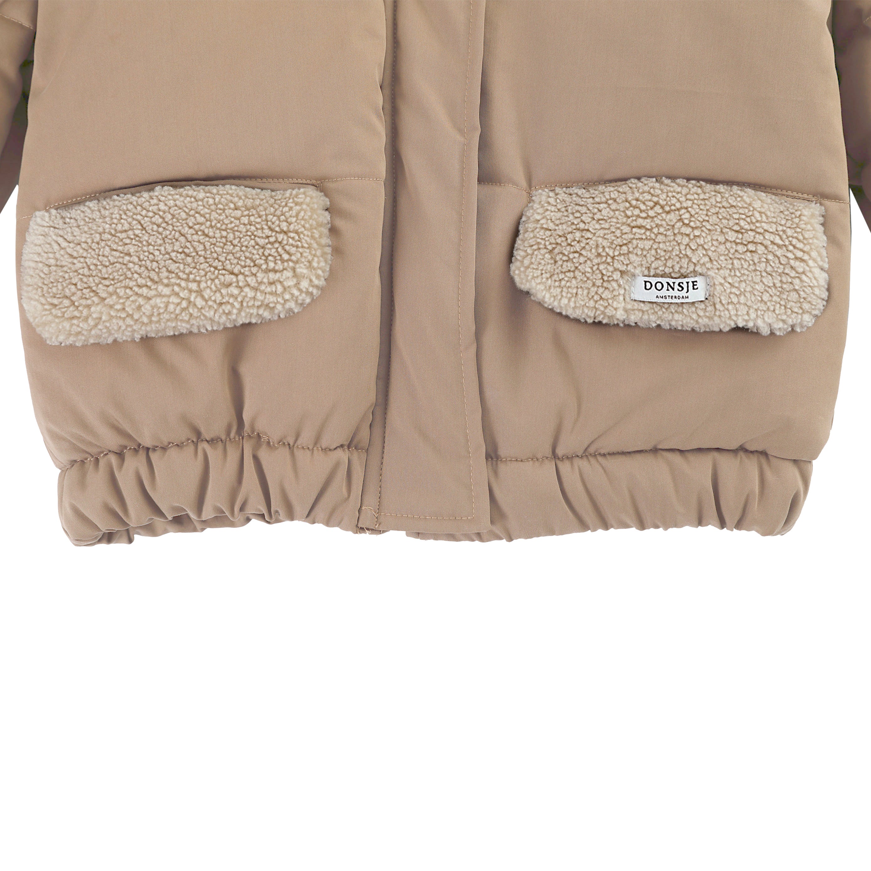 Wollen warme jas in combinatie met wol voor kinderen (jongens / meisjes) van Donsje. 