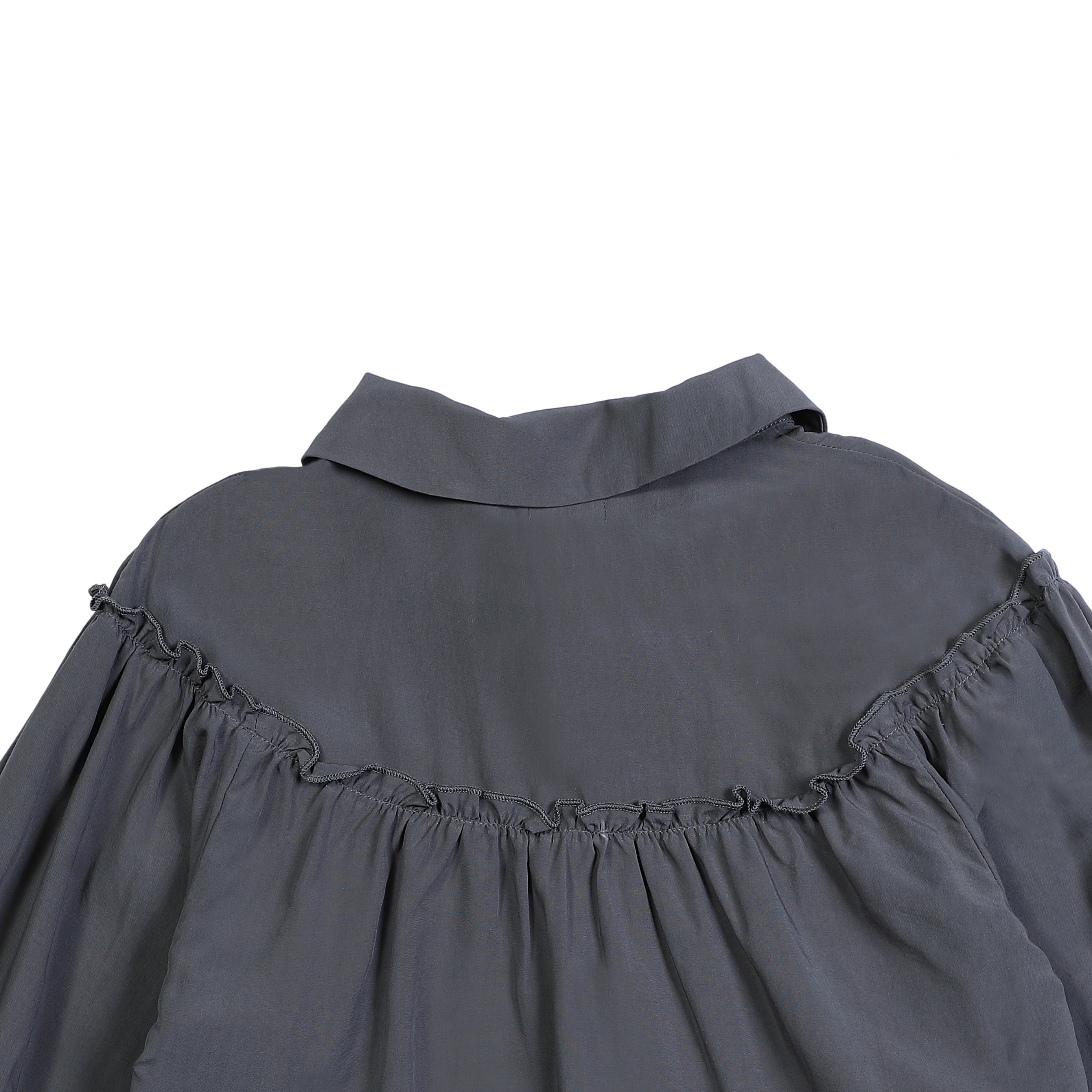 Blauwe blouse met twee knoopjes voor kinderen van Donsjje