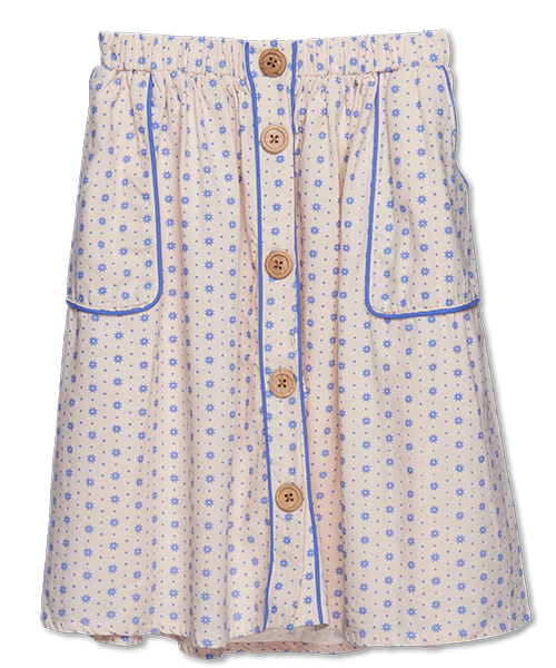 Wander & Wonder Piping Skirt - Rain Tile