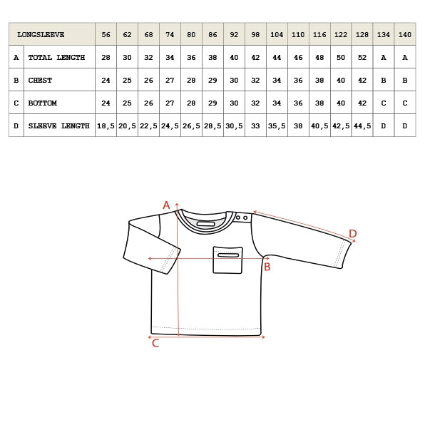 Longsleeve wild green voor baby's (kinderen) met een zakje aan de voorzijde van het merk Nixnut.