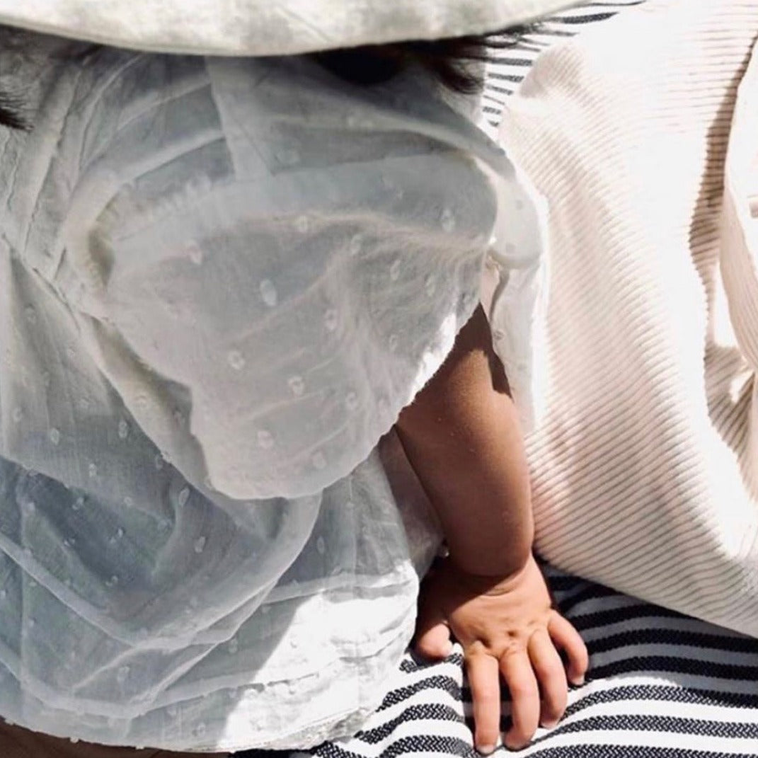 Studio NOOS Mom bag white rib