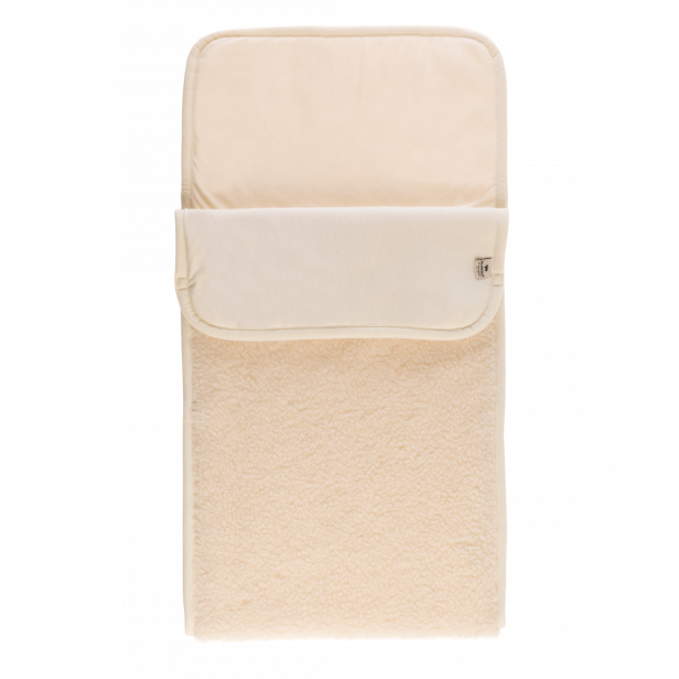 Wollen slaapzak voor baby's kinderen in de kleur beige van het merk Alwero.