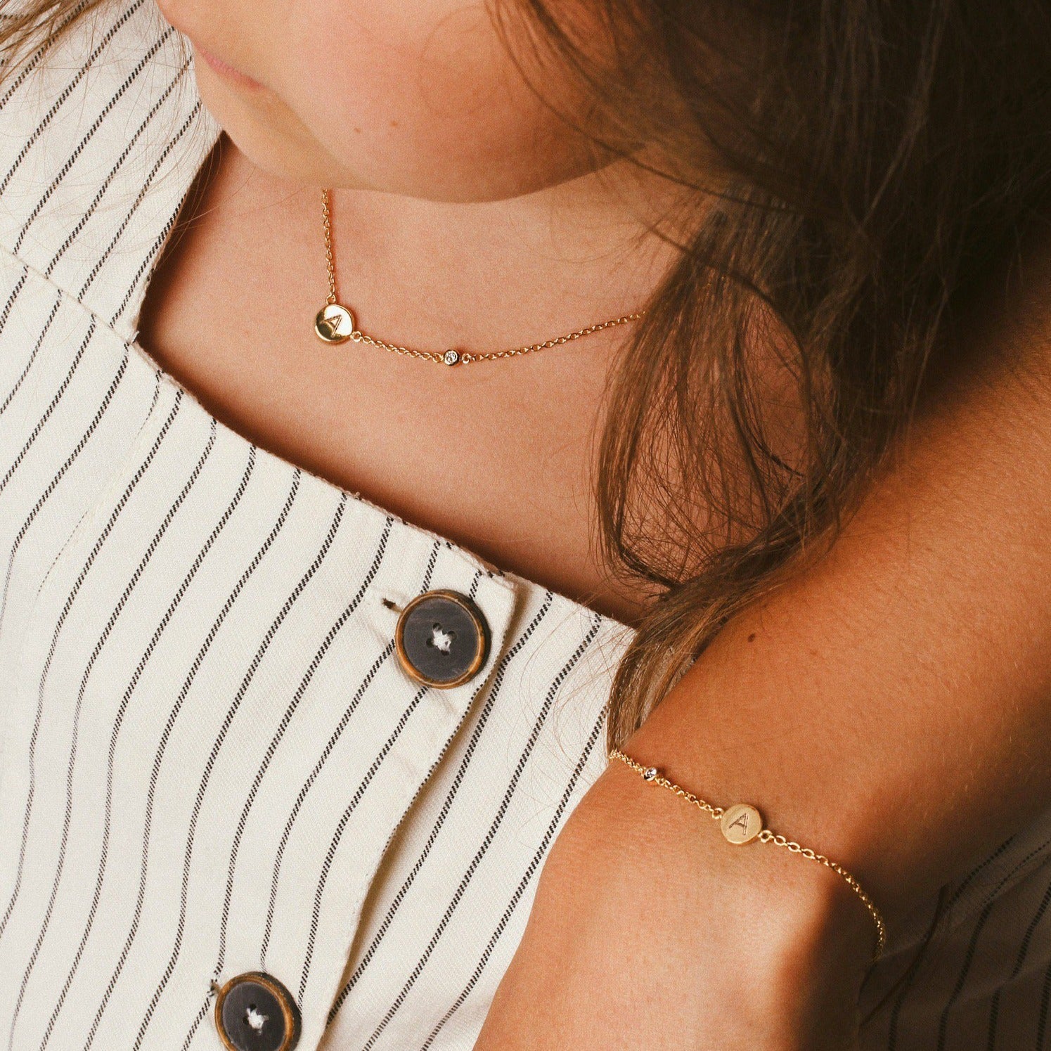 Naamarmband voor moeders gold plated - Charly's