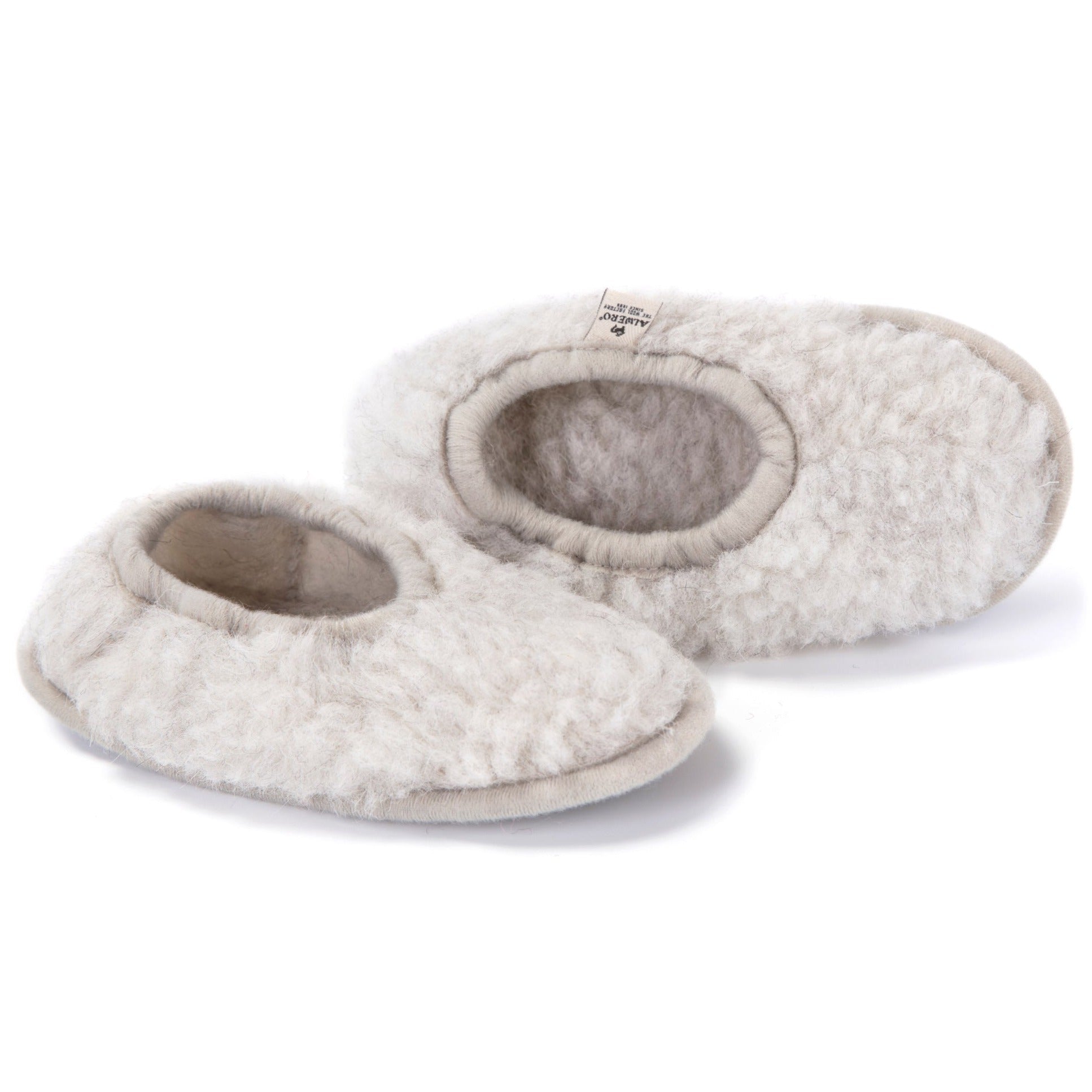 Slof grijs wol - Charly's